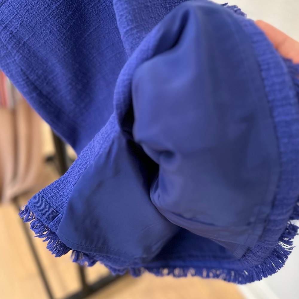 J. Crew Royal Blue Tweed Pencil Skirt - Picture 6 of 7